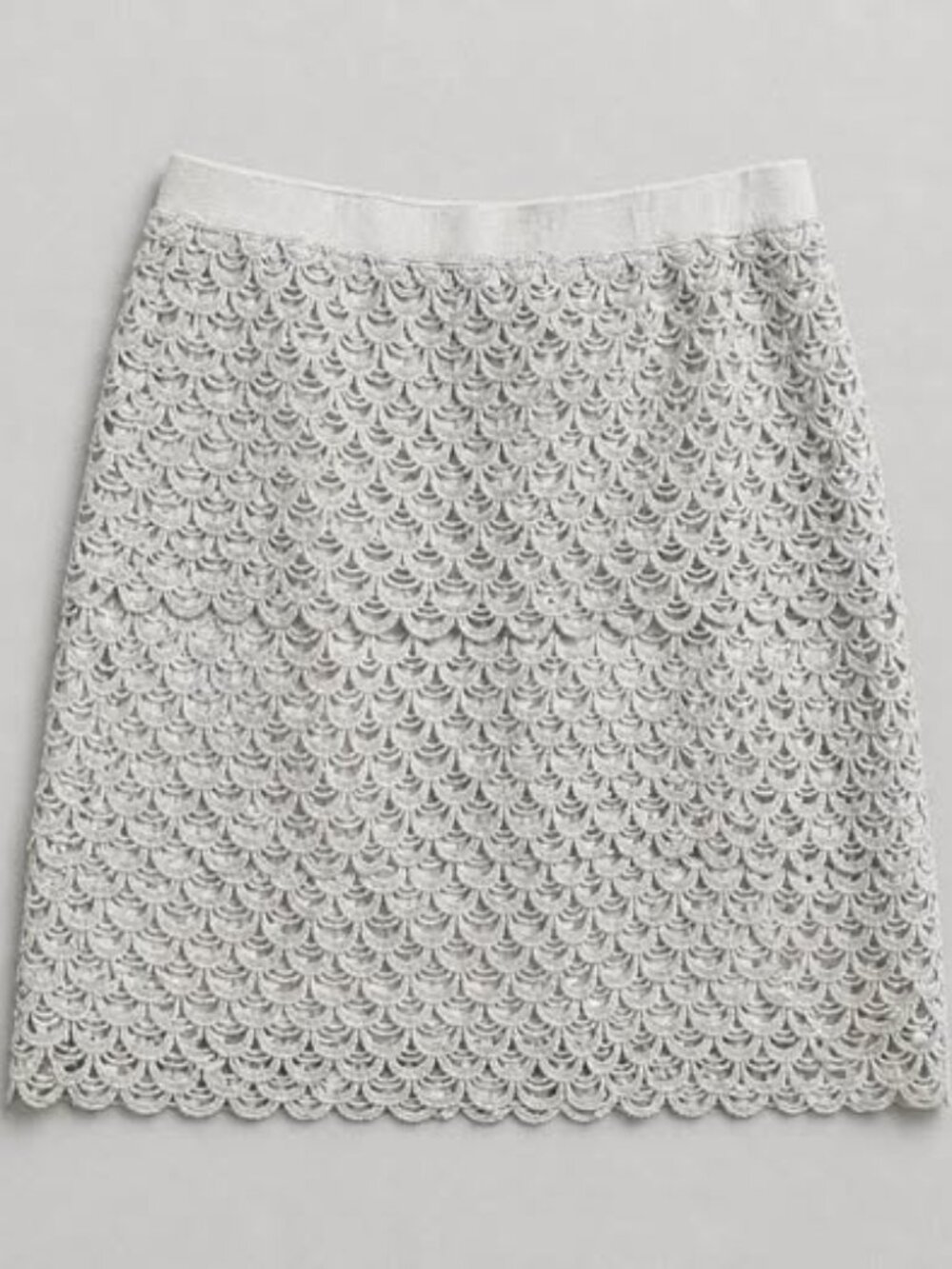 EDIT by Jeanne Beker White Lace Skirt | Elegant Feminine Classic